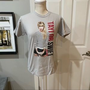 Taylor Swift Grey Vintage Red Tour Shirt